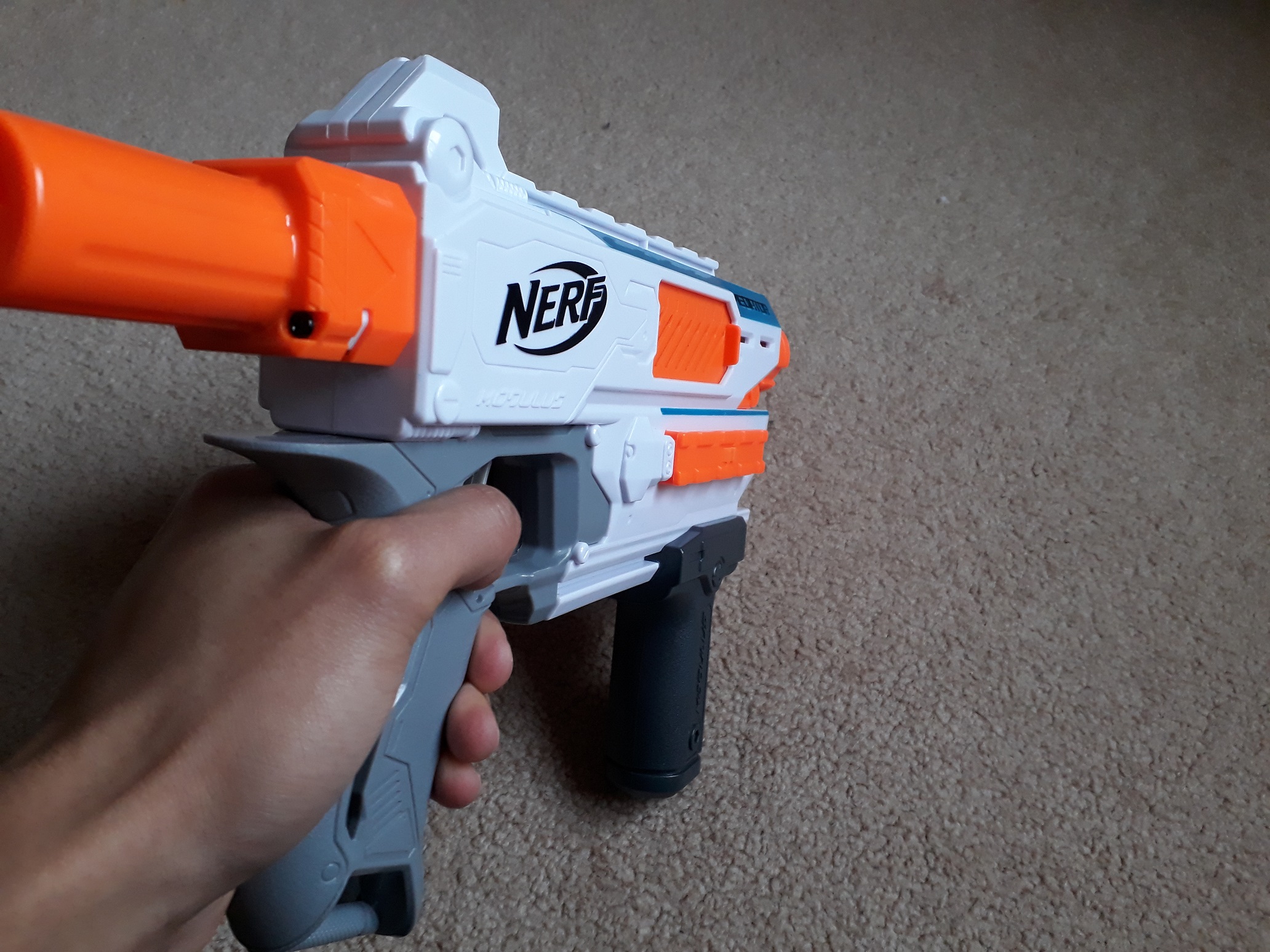 Review Nerf Modulus Mediator (Aus Grey Trigger) Blaster Hub